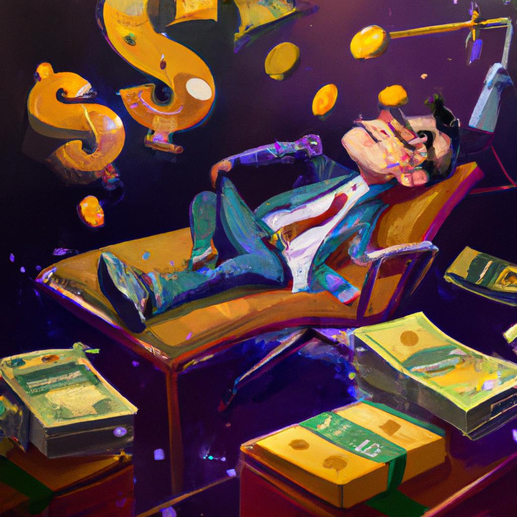 Imagem de capa do post "Descubra o Que Significa Sonhar Com Muito Dinheiro!" com um desenho digital