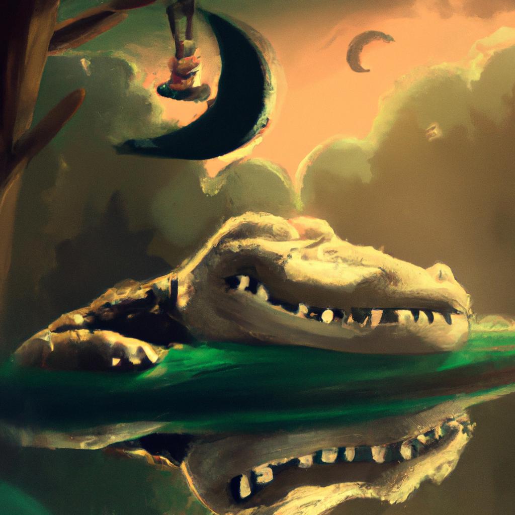 Imagem de capa do post Descubra o Que Significa Sonhar com Muito Jacaré! com um desenho digital