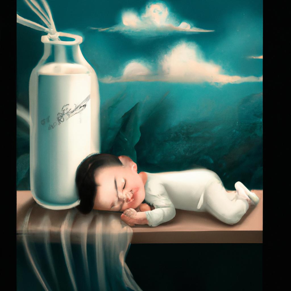Imagem de capa do post "Sonhar com Muito Leite Materno: Descubra o Que Significa!" com um desenho digital