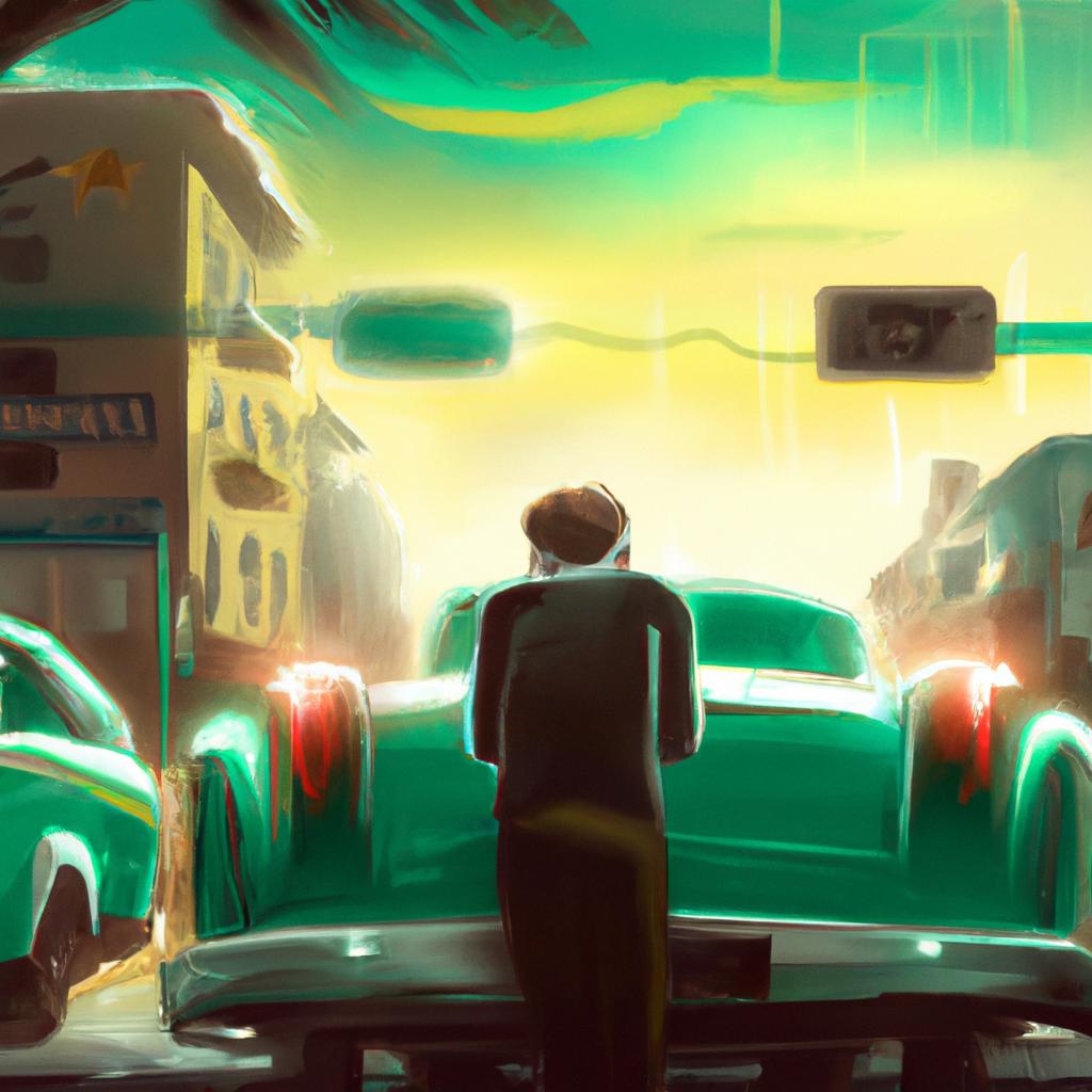 Imagem de capa do post "Sonhando com Muitos Carros Parados: Descubra o Seu Significado!" com um desenho digital