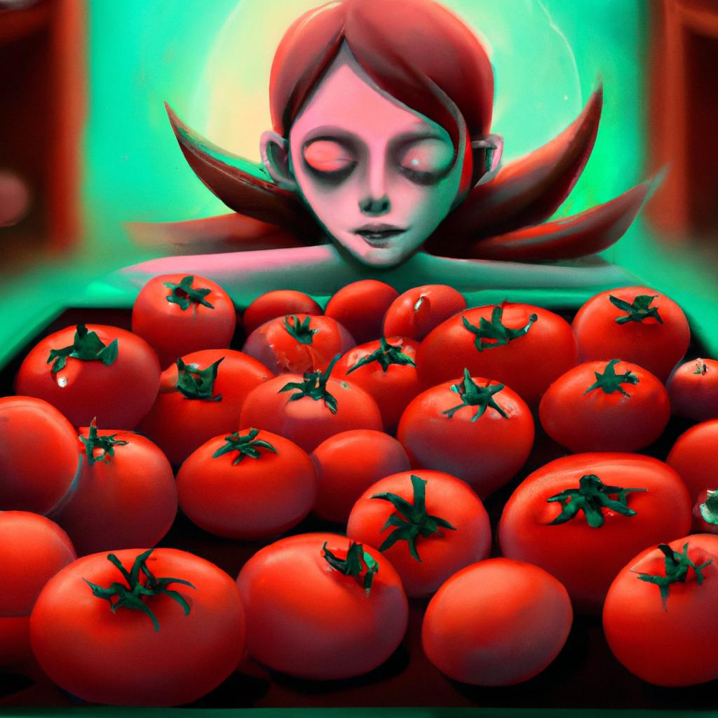Imagem de capa do post Sonhar Com Muitos Tomates: Descubra o Significado! com um desenho digital