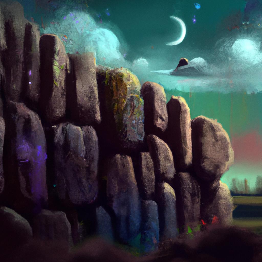 Imagem de capa do post "Descubra o Significado de Sonhar com Muro de Pedra!" com um desenho digital