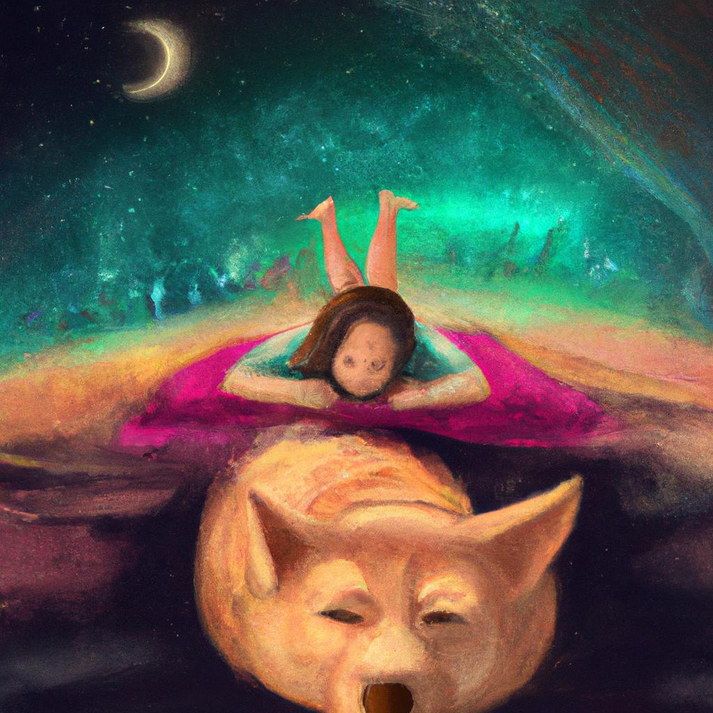 Imagem de capa do post "Descubra o Significado de Sonhar com Nascimento de Cachorro!" com um desenho digital