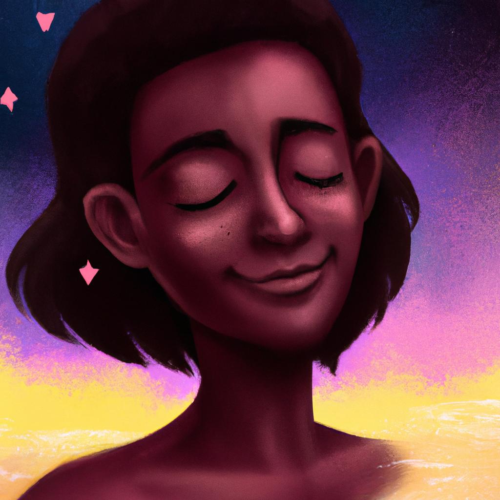 Imagem de capa do post "Descubra o Significado de Sonhar com Negra Sorrindo!" com um desenho digital