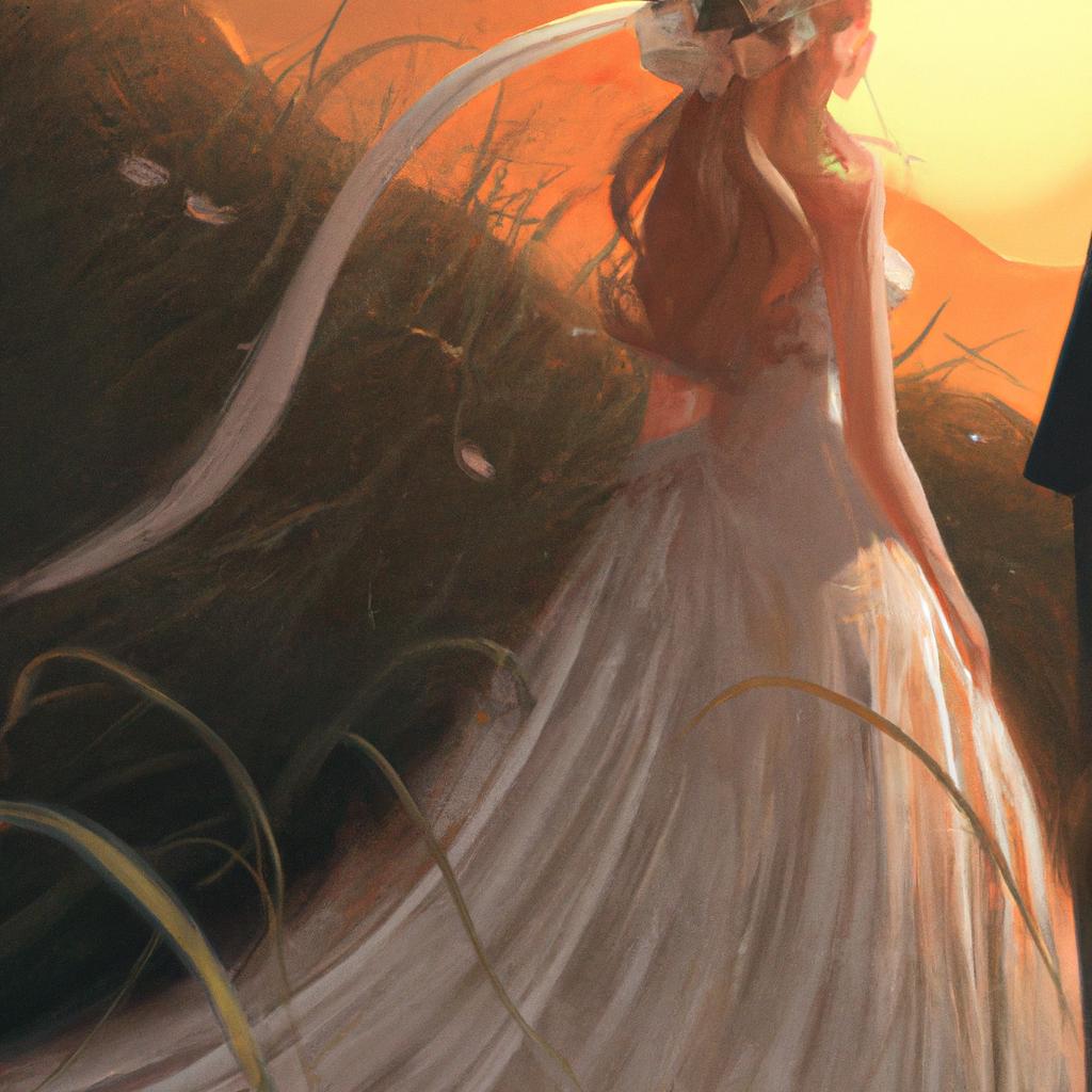 Imagem de capa do post "Descubra o Significado de Sonhar com Noiva Desconhecida!" com um desenho digital