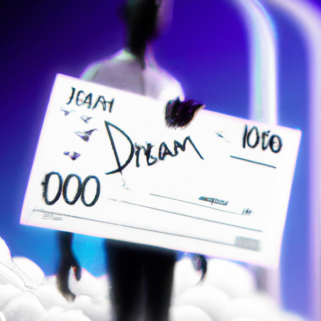 Imagem de capa do post "Descubra o Significado de Sonhar com Nota Falsa de 100!" com um desenho digital