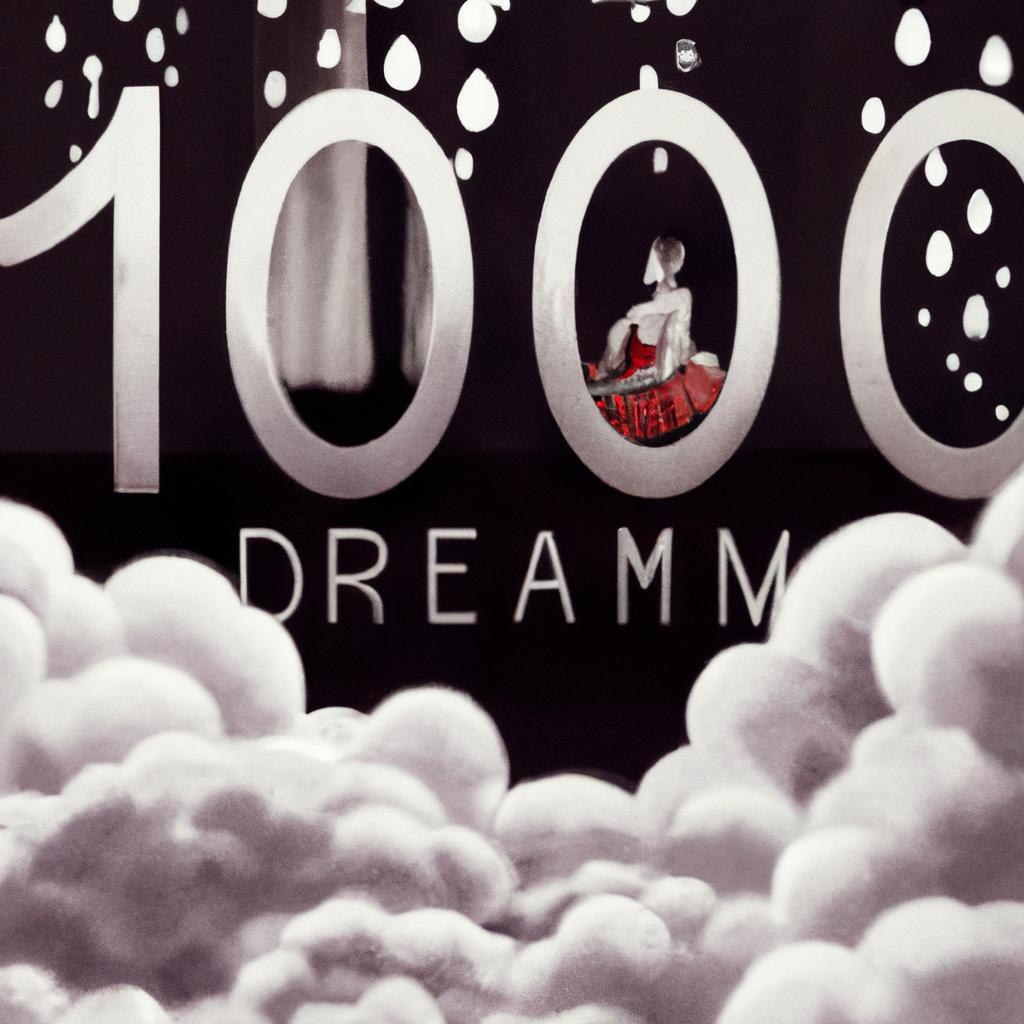 Imagem de capa do post "Descubra o Significado de Sonhar com Número 100!" com um desenho digital