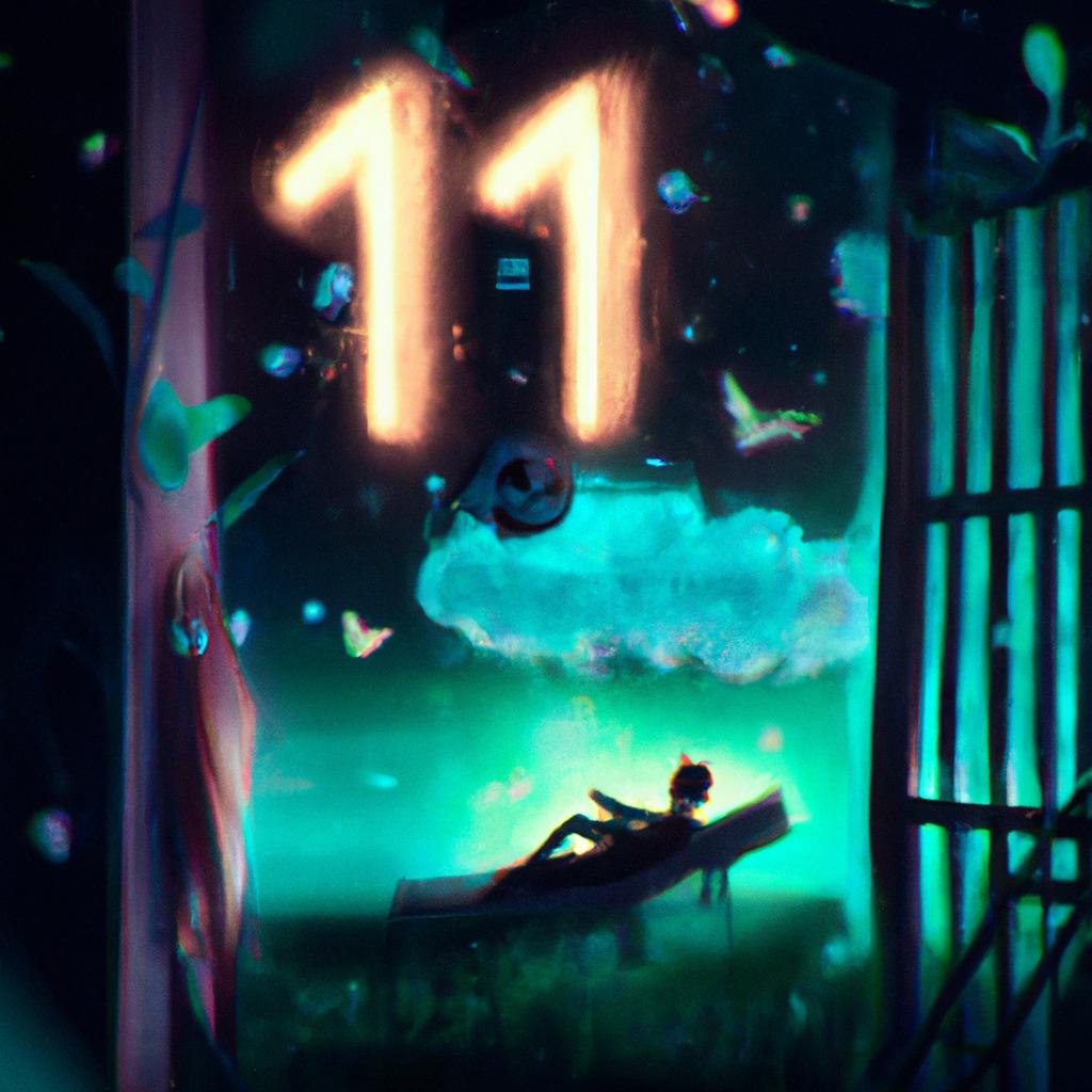 Imagem de capa do post Sonhar com o Número 11: Desvende o Significado! com um desenho digital