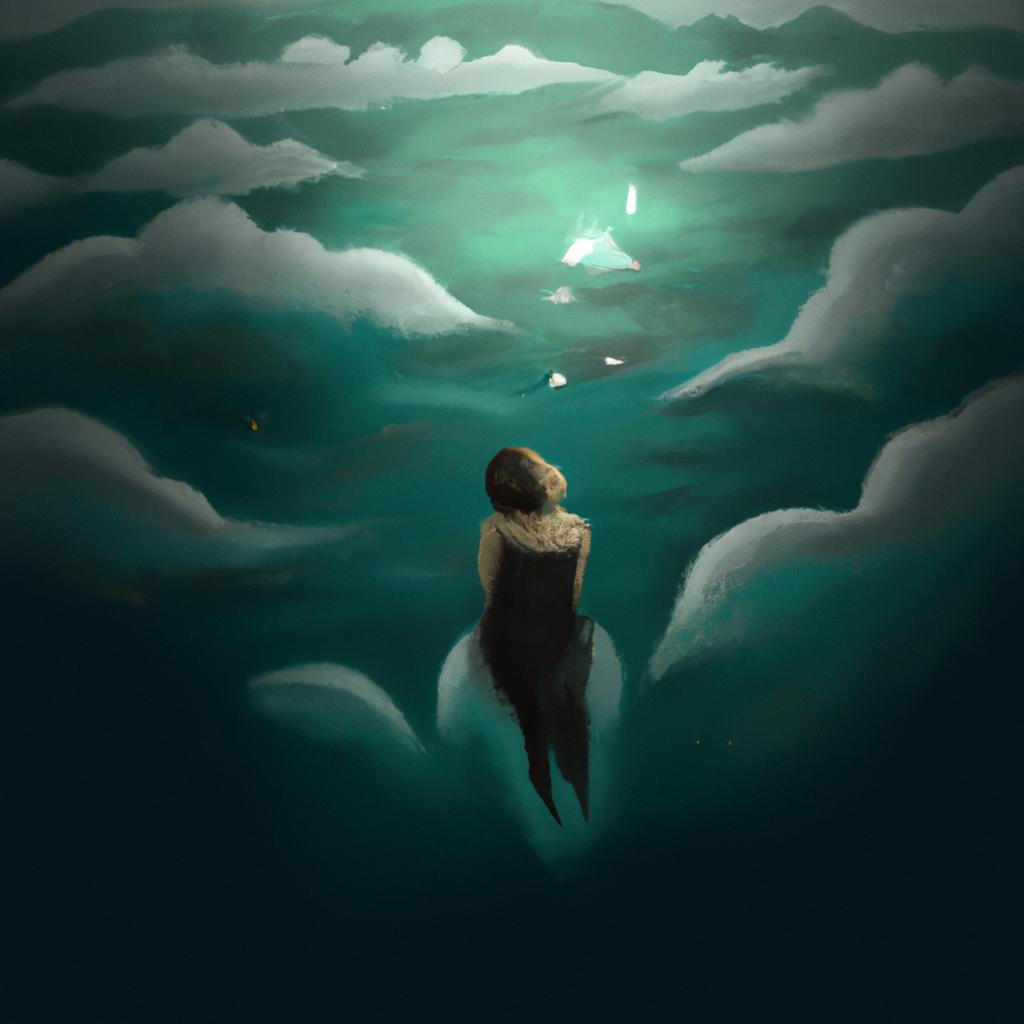 Imagem de capa do post "Descubra o Significado do Sonho com Nuvens Escuras!" com um desenho digital
