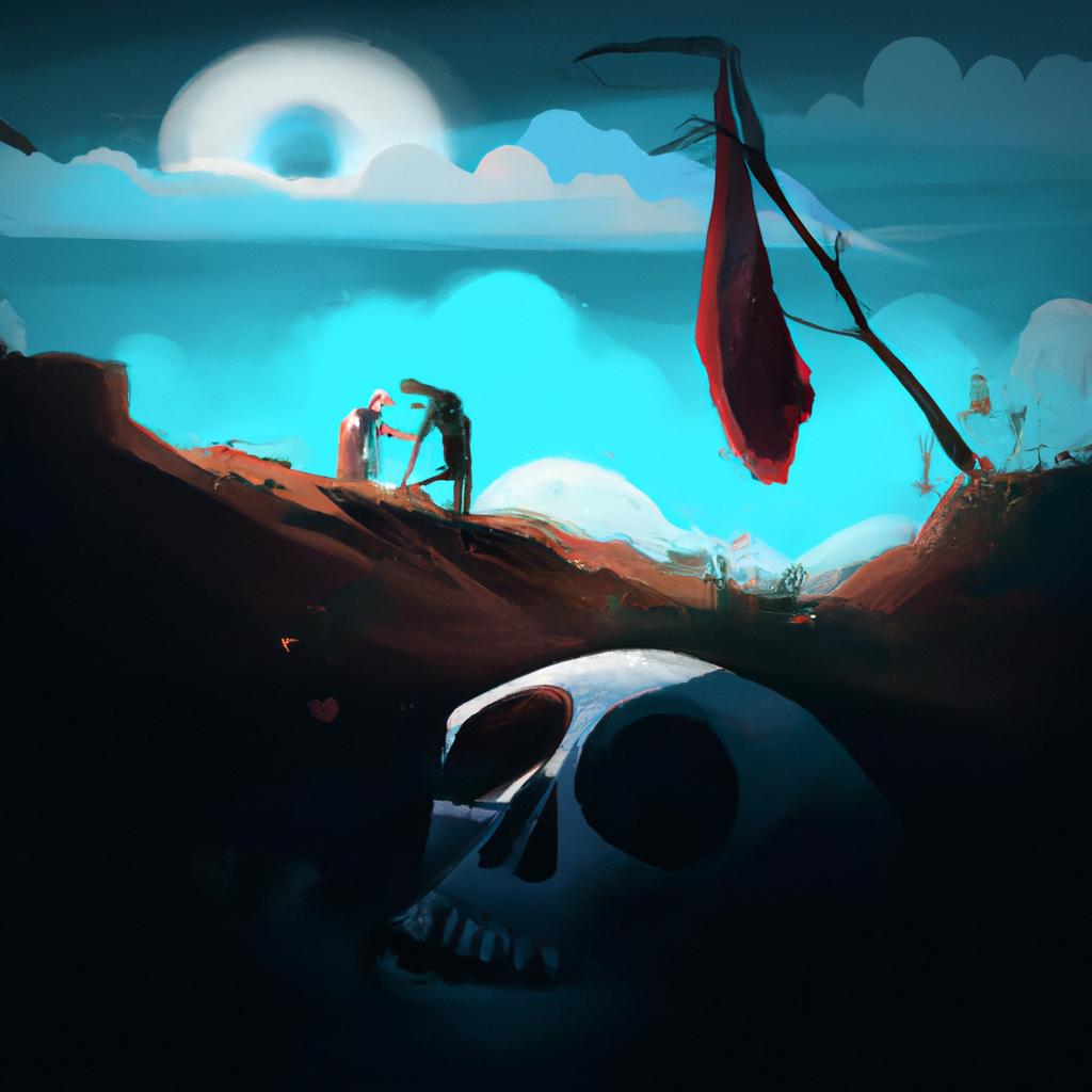 Imagem de capa do post "Descubra o Significado de Sonhar com o Irmão Morto!" com um desenho digital