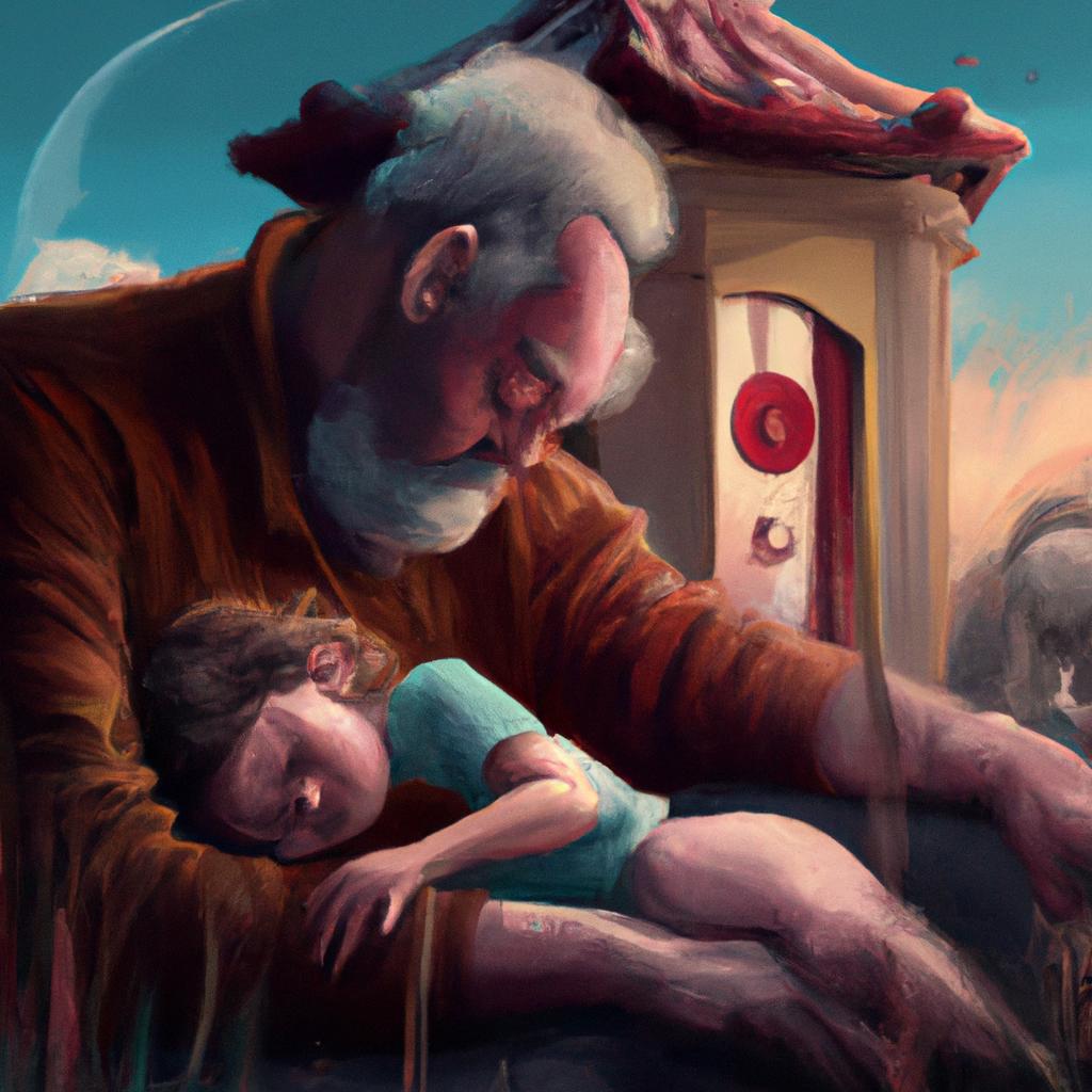 Imagem de capa do post "Sonhar com o Sogro: Descubra o Significado Oculto!" com um desenho digital