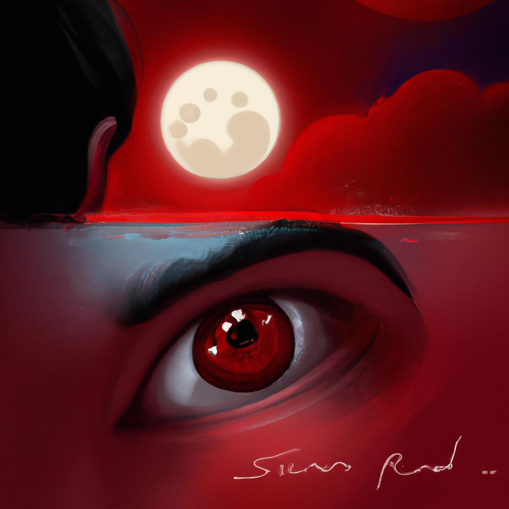 Imagem de capa do post "Sonhar com Olho Vermelho: Significado Surpreendente!" com um desenho digital