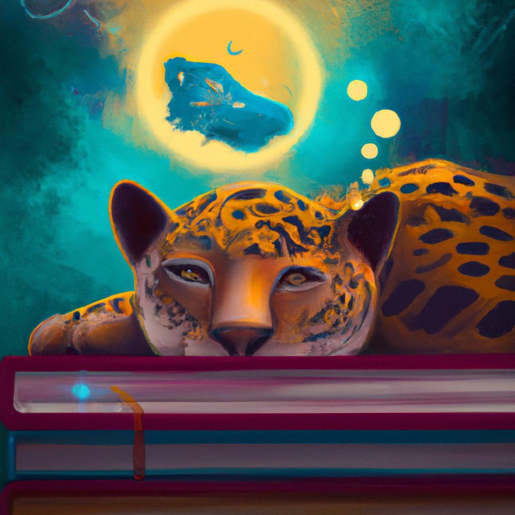 Imagem de capa do post "O que Significa Sonhar com Onça? Descubra o Livro dos Sonhos!" com um desenho digital