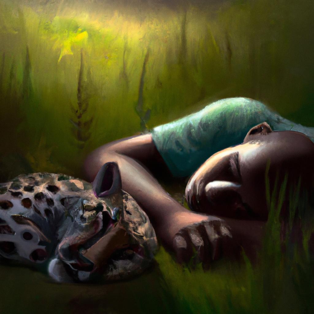 Imagem de capa do post Sonhar com Onça Morta: Tudo Que Você Precisa Saber! com um desenho digital