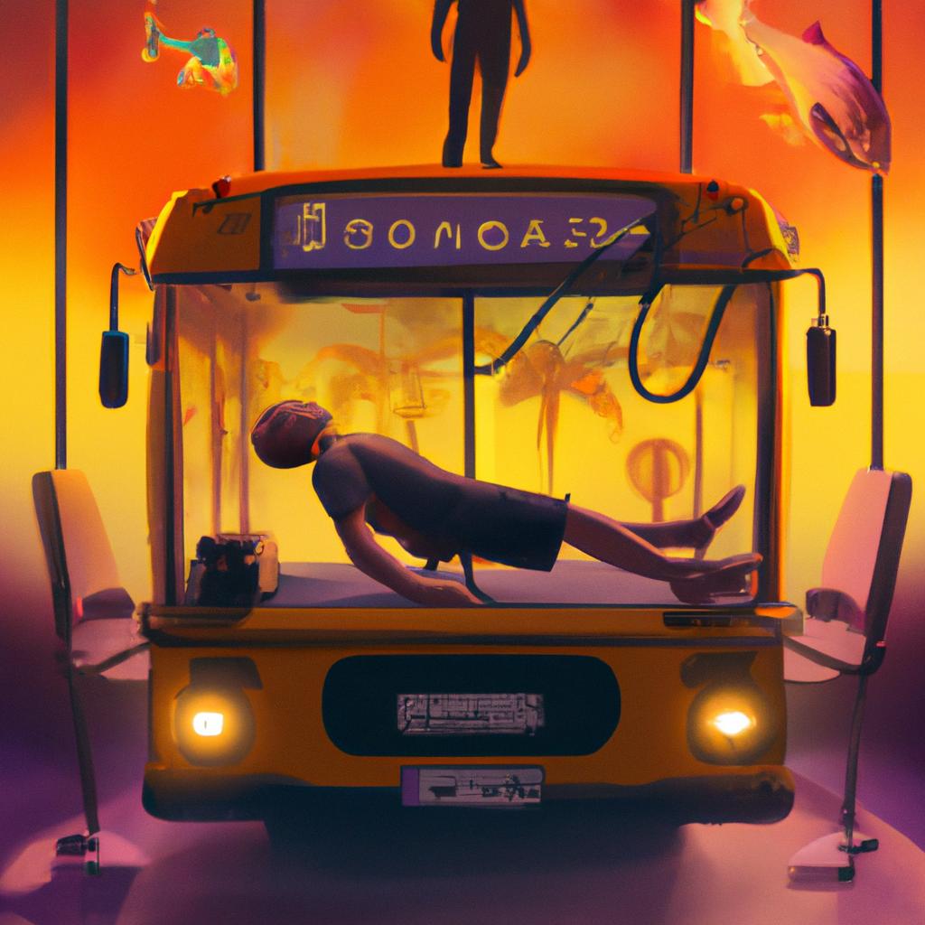 Imagem de capa do post "Sonhar Com Onibus Capotando: Entenda o Significado do Sonho!" com um desenho digital