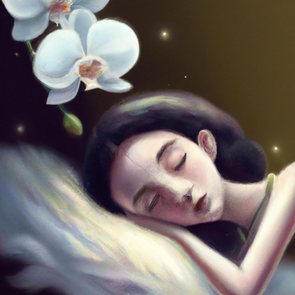 Imagem de capa do post "Sonhar com Orquídea Branca: Descubra seu Significado!" com um desenho digital
