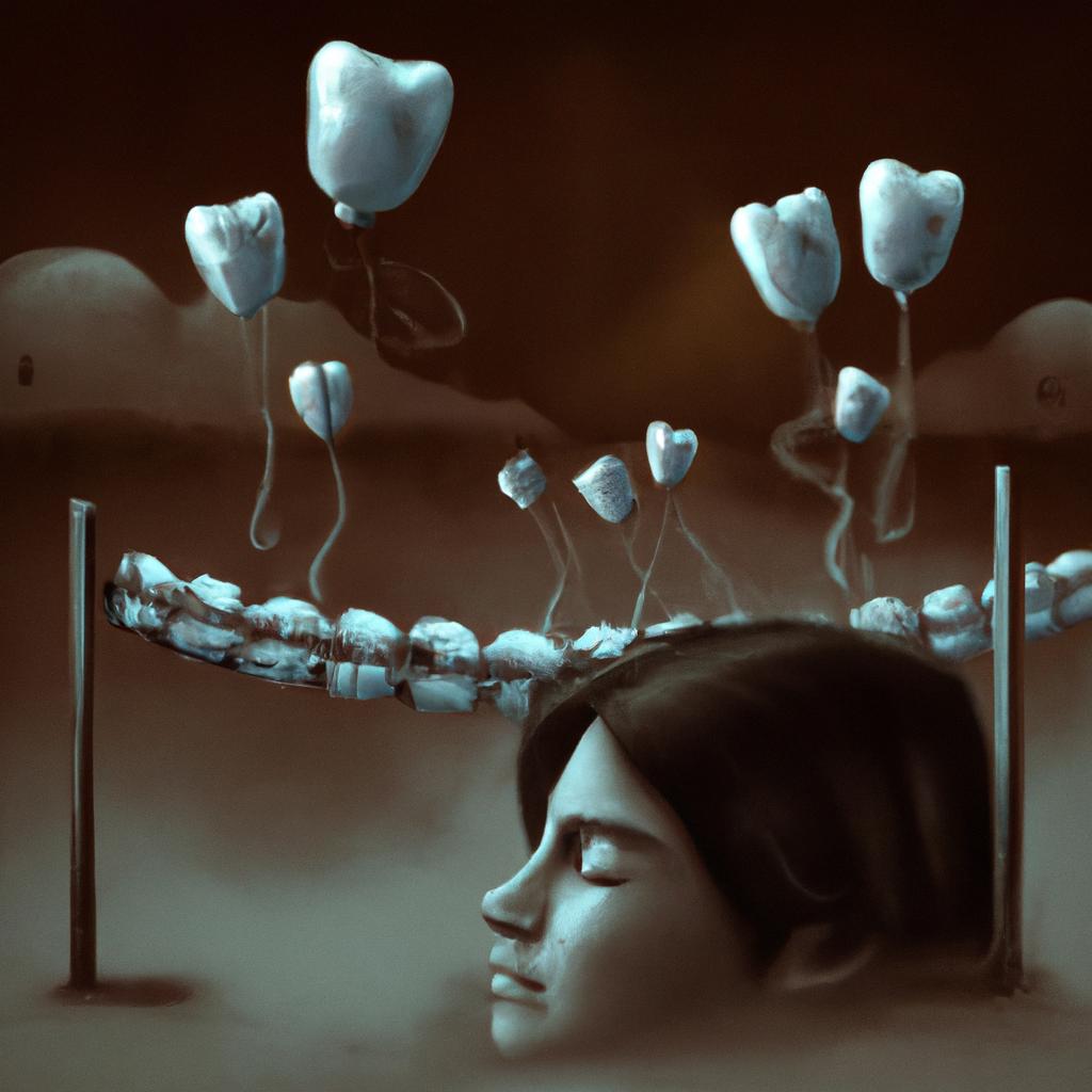 Imagem de capa do post "Sonhar com Dente Caindo: Descubra o que Significa!" com um desenho digital