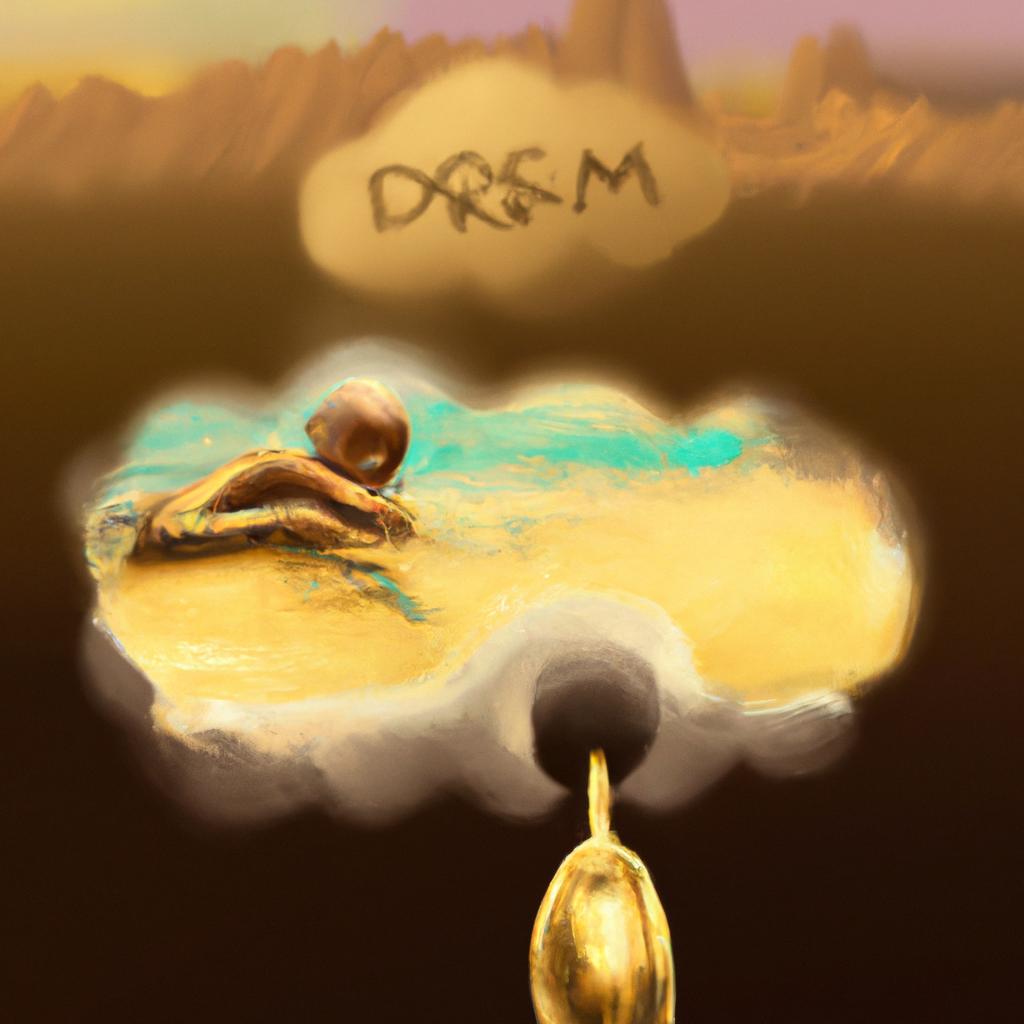 Imagem de capa do post "Sonhar com Ouro: Descubra o Significado Surpreendente!" com um desenho digital