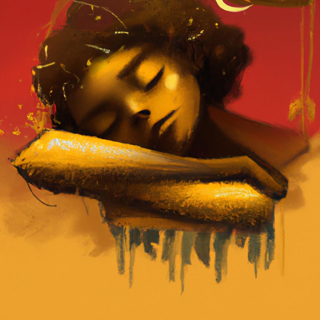 Imagem de capa do post "Descubra o Significado de Sonhar com Ouro: Revelações Surpreendentes!" com um desenho digital