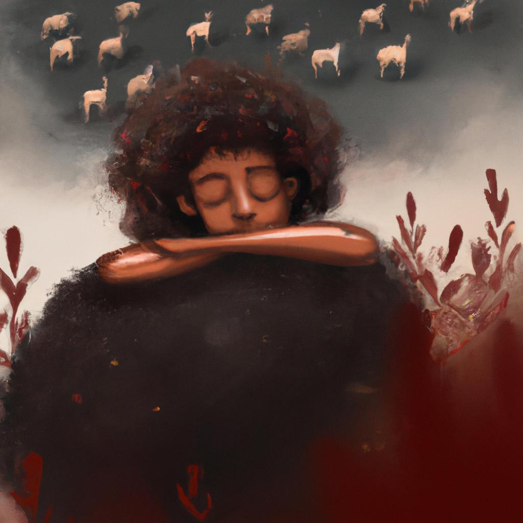 Imagem de capa do post "Significado de Sonhar com Ovelha Preta: Saiba o que Significa!" com um desenho digital