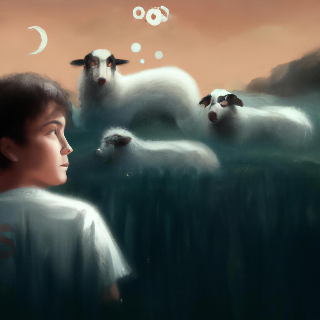 Imagem de capa do post "Descubra o Significado de Sonhar com Ovelhas: Segredos Revelados!" com um desenho digital