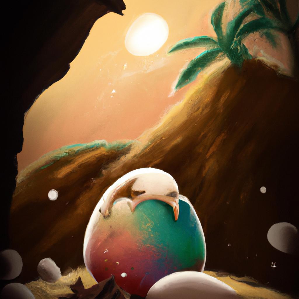 Imagem de capa do post "Descubra o que Significa Sonhar com Ovo no Jogo do Bicho!" com um desenho digital