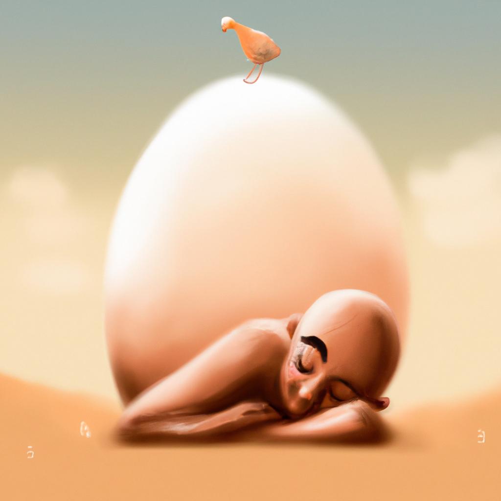 Imagem de capa do post "Sonhar com Ovo: Descubra o Significado Profundo!" com um desenho digital