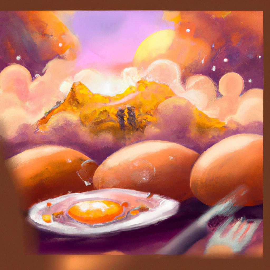Imagem de capa do post "O que Significa Sonhar com Ovos Fritos? Descubra Aqui!" com um desenho digital
