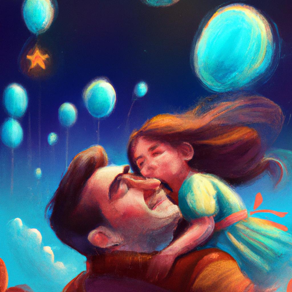 Imagem de capa do post "Descubra o que Significa Sonhar com o Pai da Sua Filha!" com um desenho digital