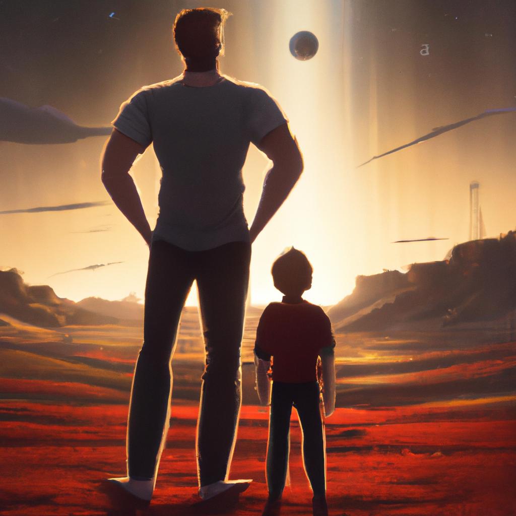 Imagem de capa do post "Descubra o Significado do Sonho com o Pai do Seu Filho!" com um desenho digital