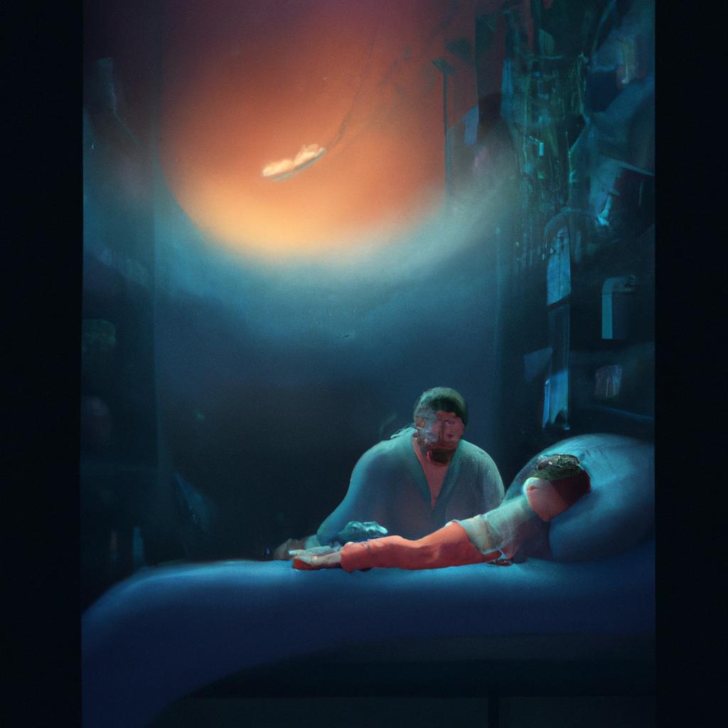 Imagem de capa do post "Descubra o Significado de Sonhar com Pai Doente!" com um desenho digital