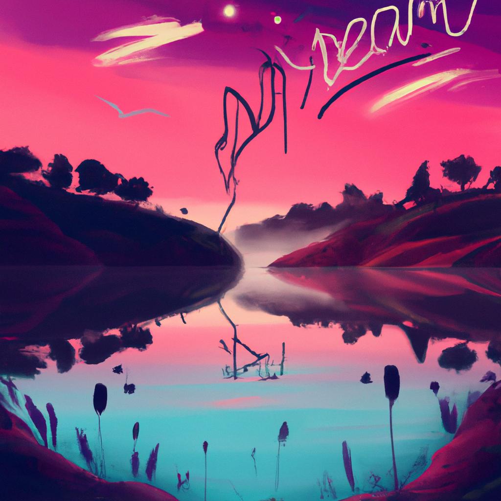 Imagem de capa do post "Sonhar com Paisagem Bonita: Descubra o Significado!" com um desenho digital