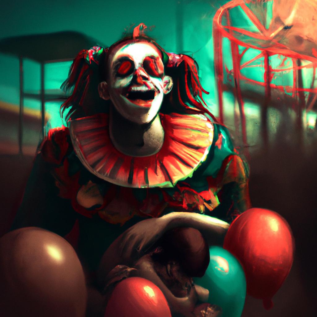Imagem de capa do post "Sonhar com Palhaço de Terror: Descubra o Significado!" com um desenho digital