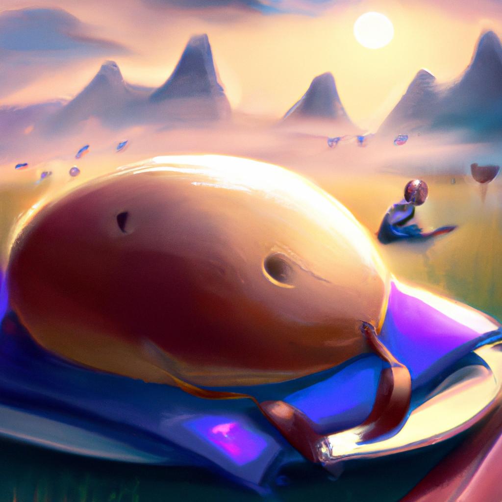 Imagem de capa do post "Descubra o Significado Espiritual de Sonhar com Pão Assado!" com um desenho digital
