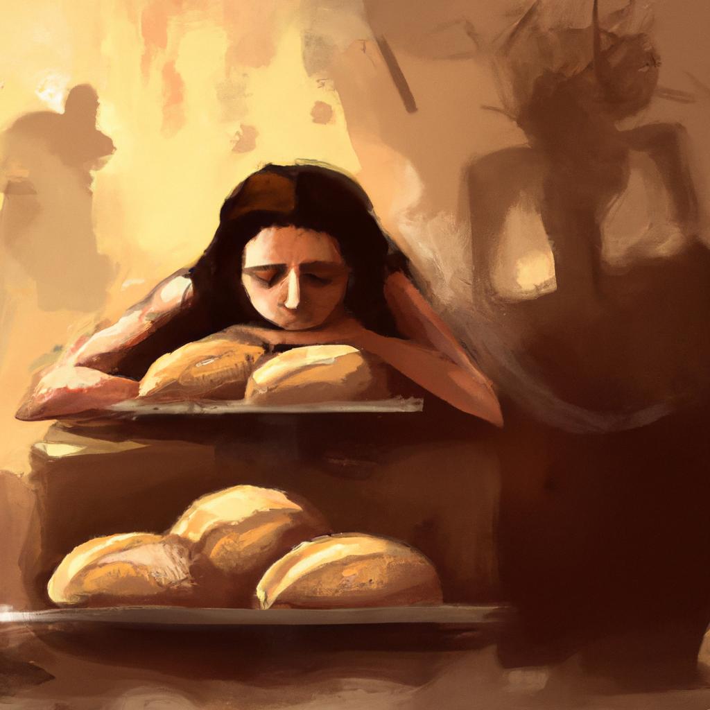 Imagem de capa do post "Sonhando com Pão Assando: Descubra o Significado dos Seus Sonhos!" com um desenho digital