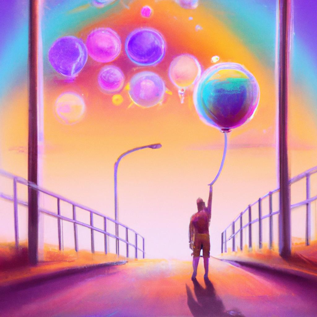Imagem de capa do post "Sonhar com Parede Colorida: Descubra o que isso Significa!" com um desenho digital