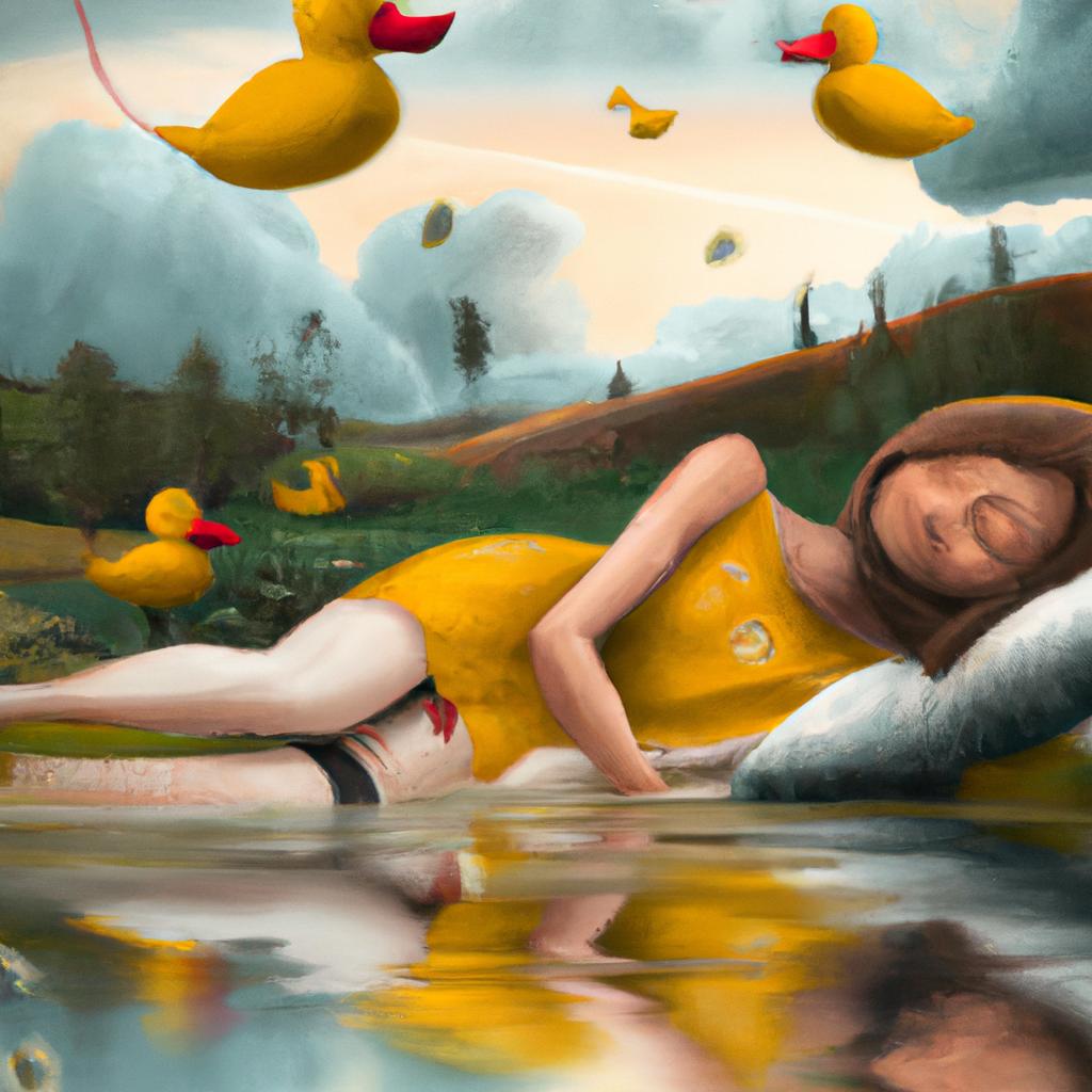 Imagem de capa do post "Descubra o que Significa Sonhar com Pato Amarelo!" com um desenho digital