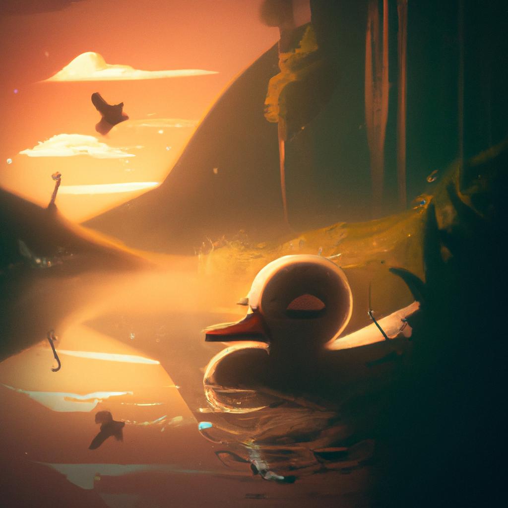 Imagem de capa do post "Descubra o Que Significa Sonhar com Pato: Surpreendentes Interpretações!" com um desenho digital