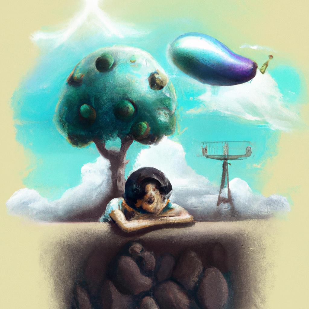 Imagem de capa do post "Descubra o Significado de Sonhar com Pé de Abacate!" com um desenho digital