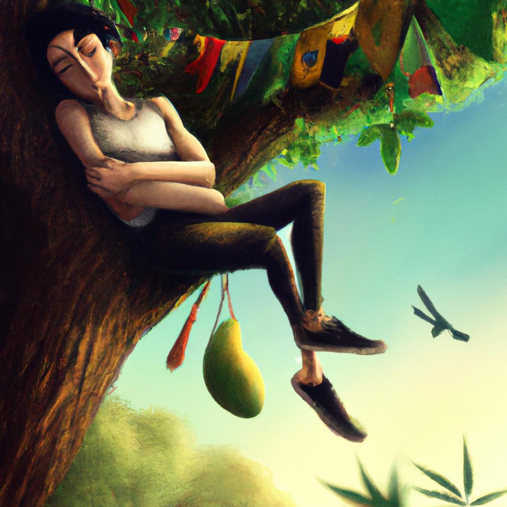 Imagem de capa do post "Descubra o Significado de Sonhar com Pé de Manga Carregado!" com um desenho digital