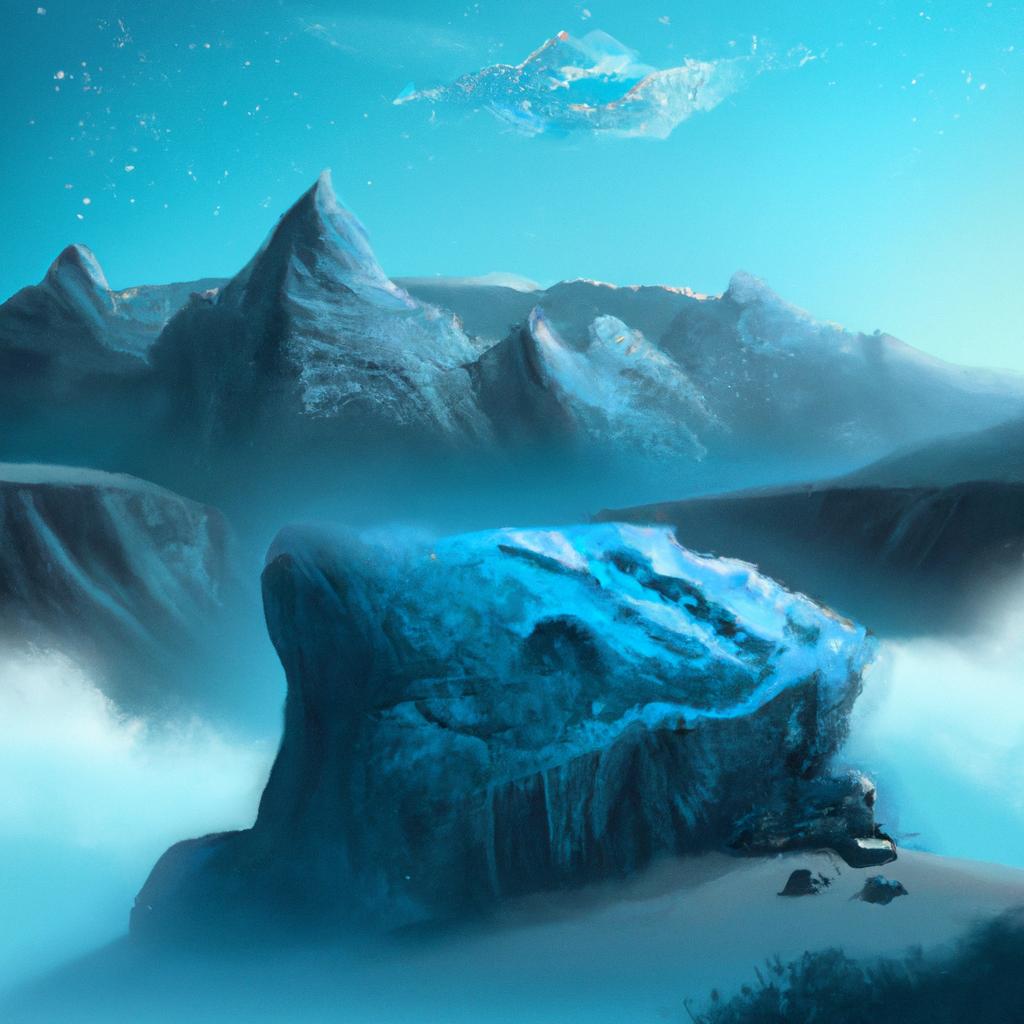 Imagem de capa do post "Descubra o Significado de Sonhar com Pedra Azul!" com um desenho digital