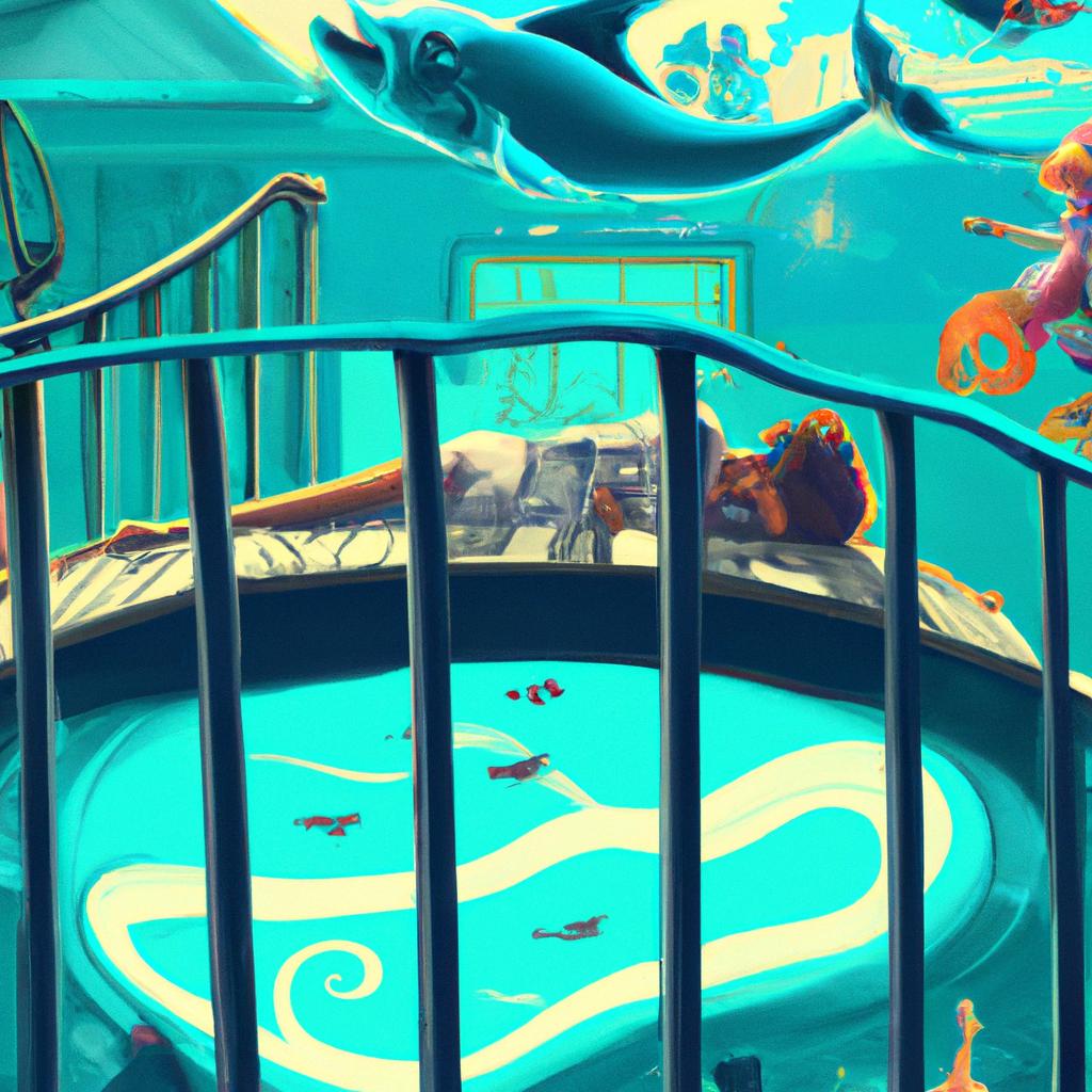 Imagem de capa do post "Sonhar com Peixe na Piscina: Descubra o Seu Significado!" com um desenho digital