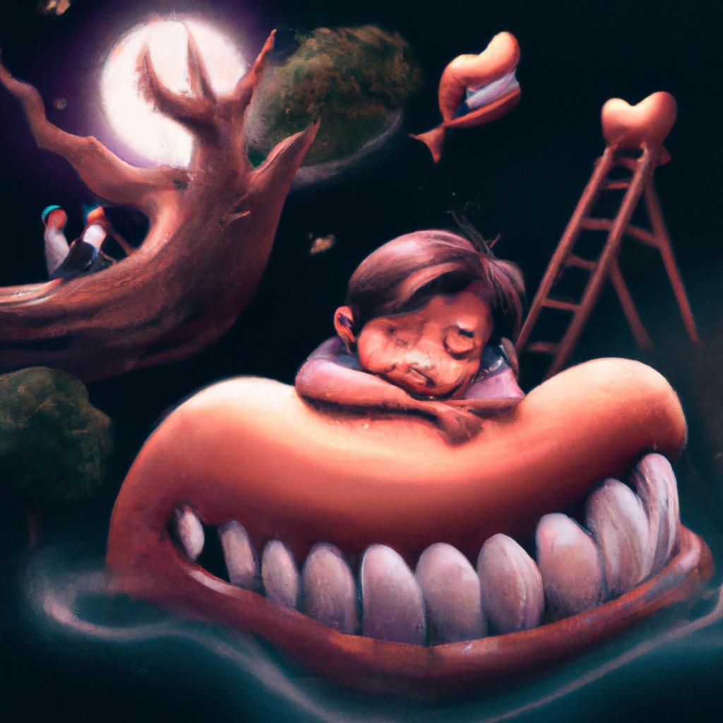 Imagem de capa do post "Sonhar com Perder os Dentes: Descubra o Significado!". com um desenho digital