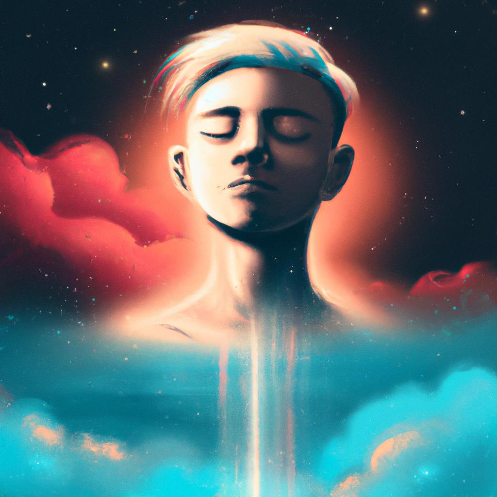 Imagem de capa do post "Descubra o que Sonhar com Pessoa Espírita Significa!" com um desenho digital