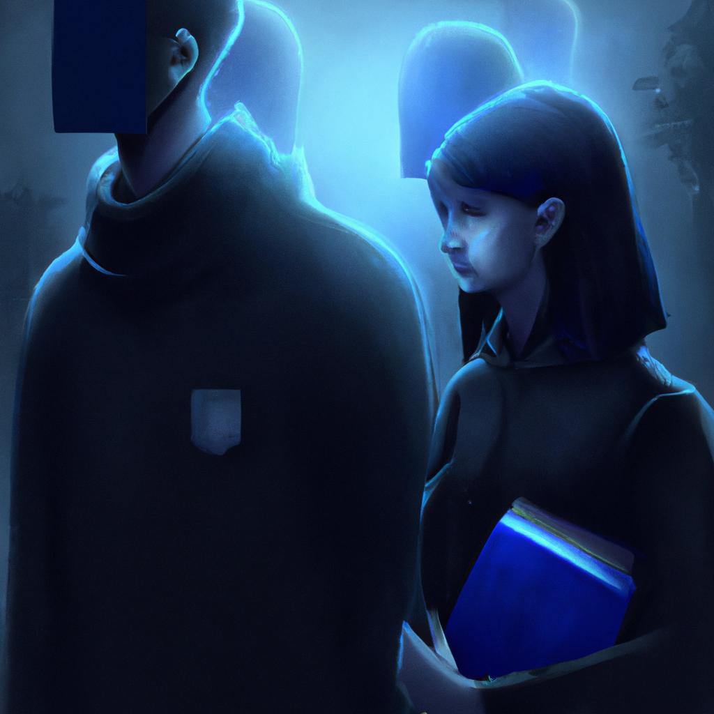 Imagem de capa do post "Descubra o Significado de Sonhar com Pessoas Desconhecidas Vestidas de Preto!" com um desenho digital