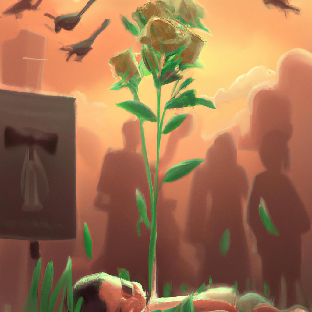Imagem de capa do post "Descubra o Significado de Sonhar com Pessoas Mortas Chorando!" com um desenho digital