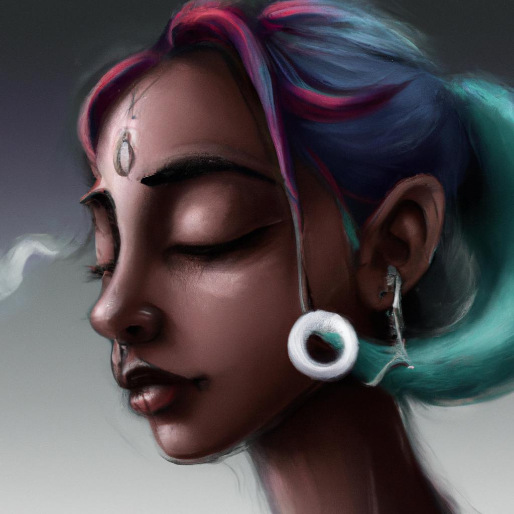 Imagem de capa do post "Sonhar com Piercing no Umbigo: Descubra o Significado!" com um desenho digital
