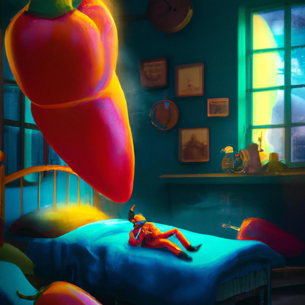 Imagem de capa do post "Descubra o Significado de Sonhar com Pimenta Madura!" com um desenho digital