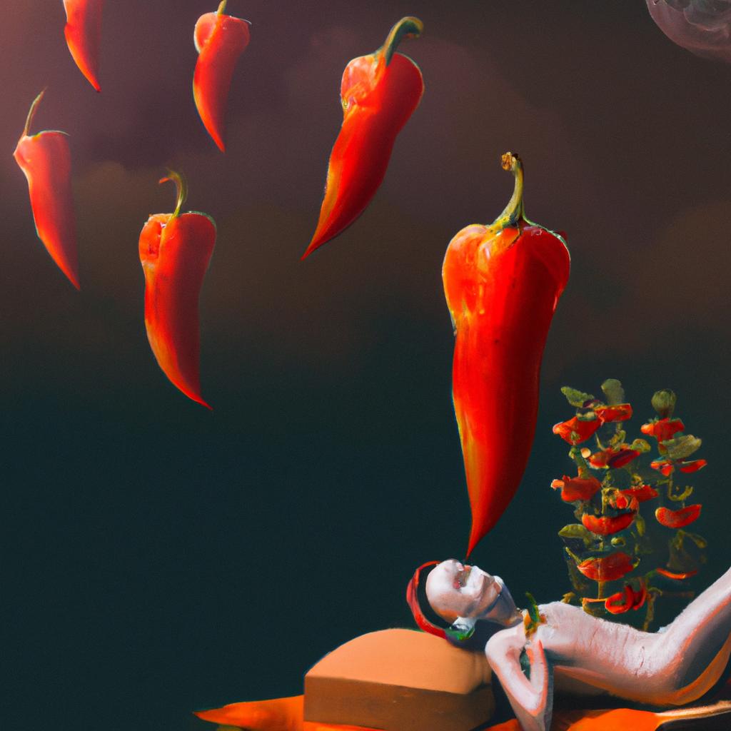 Imagem de capa do post "Sonhar com Pimenta: Descubra o que Significa!" com um desenho digital