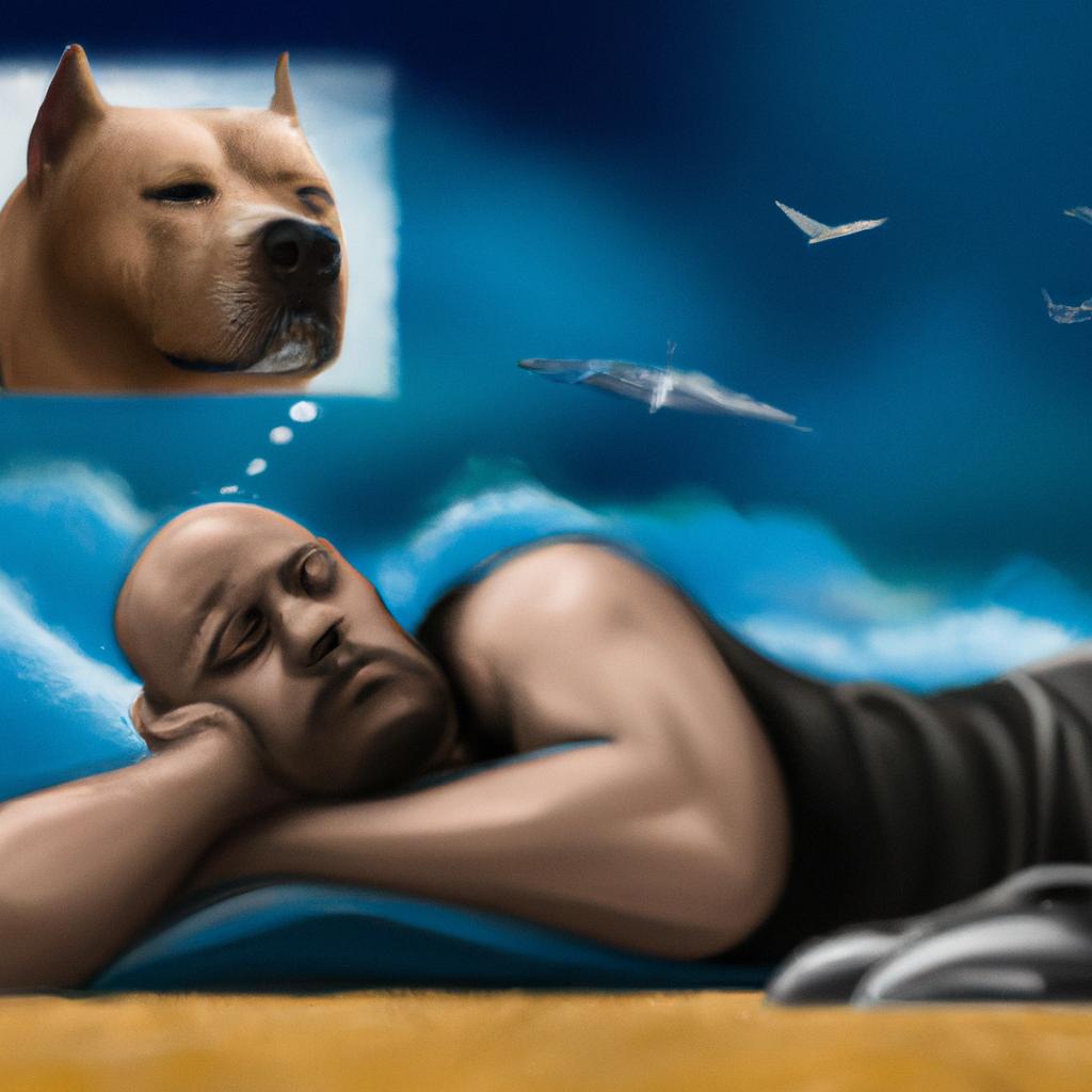 Imagem de capa do post "Sonhar com Pitbull Manso: O Que Significa?" com um desenho digital
